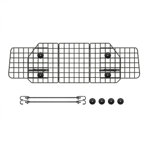 Filet d'isolation pour animaux de compagnie en fer, réglable, barrière de sécurité pour chien sur siège arrière, pour les voyages en véhicule et les activités de plein air - Product Image 3