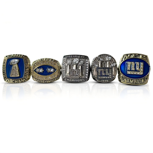 Juego de 5 Anillos de Campeón de los New York Giants, Joyería Masculina de Alta Calidad, Anillos de Campeón Personalizados - Product Image 2