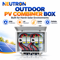 Boîtier de Combinaison Solaire IP66 1500V 1 Entrée 3 Sorties, Support PC Personnalisable, Montage Mural avec Porte-Fusible DC pour Énergie Solaire