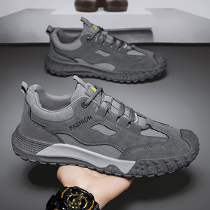 Men's Running Shoes Lace-Up Autumn Non-Slip Wear-Resistant Lightweight Mesh Upper Bulk Wholesale