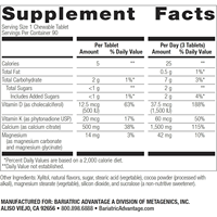 Comprimés de citrate de calcium à croquer multivitamines Calcium Magnésium Zinc Vitamine D3 Comprimé Supplément pour la santé des os pour adultes