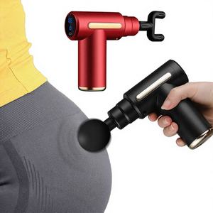 Pistolet de massage électrique sans fil mini avec télécommande et fonction chauffante pour la relaxation des tissus profonds, la récupération musculaire et le massage des fascias, pour le corps entier - Product Image 1
