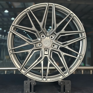 ล้อแม็ก SHIN Forged HF-7 สีไฮเปอร์แบล็ค ขนาด 19 20 21 นิ้ว น้ำหนักเบา ดีไซน์สปอร์ต แบบอินเตอร์ล็อค ผลิตจากอะลูมิเนียมอัลลอยด์ 5x112 5x120 ขายดี สำหรับ RS6 C5 - Product Image 2