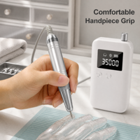 Machine à ongles professionnelle personnalisée 807, perceuse à ongles électrique rechargeable 35000 tr/min, moteur à coupelle creuse, lime à ongles portable