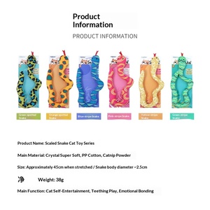 Giocattoli Interattivi all'Ingrosso con Erba <span class=keywords><strong>Gatta</strong></span> per Gatti, Peluche Serpente Greedy Durevole e Sostenibile, Misura per Gatti - Product Image 4