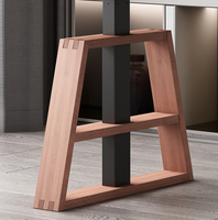 Table de bureau moderne dynamique en forme de A, pied en bois, hauteur réglable, 2023