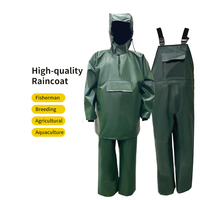 Combinaisons de pêche commerciales en gros, vêtements imperméables, combinaison en nylon PVC, imperméable, salopette pour pêcheurs, combinaisons de pluie avec salopette