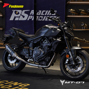Système d'échappement de moto à <span class=keywords><strong>prix</strong></span> de gros Forsound Factory, conception flexible pivotante, échappement à sortie inférieure pour <span class=keywords><strong>Yamaha</strong></span> MT07 <span class=keywords><strong>MT</strong></span>-<span class=keywords><strong>07</strong></span> - Product Image 1
