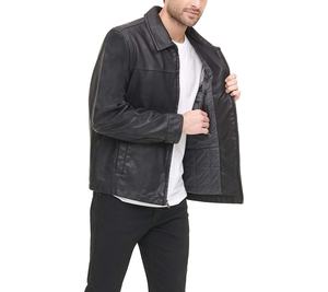 Veste en cuir personnalisée de haute qualité pour hommes, élégante, durable, en cuir véritable, vêtements d'extérieur, veste de mode streetwear OEM pour hommes - Product Image 3