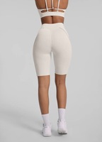 Pantalon Capri sans couture taille haute avec effet push-up, short de yoga et cyclisme effet seconde peau pour femme, legging de sport amincissant le ventre