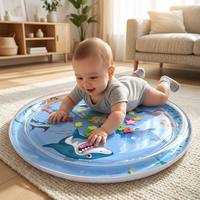 Grand tapis d'activités aquatiques gonflable pour bébé, réversible, sensoriel, imperméable, non toxique, épaissi, pour le temps sur le ventre des nouveau-nés