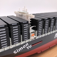 Modèle de navire de fabrication d'équipe logistique de 45cm sur mesure à l'échelle 1:888 modèle de navire conteneur pour cadeau d'expédition