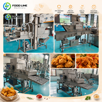Ligne de production de nuggets de poulet personnalisée, ligne de friture continue à économie d'énergie