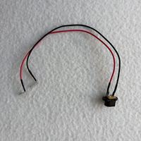 Câble de charge CC 22AWG PVC rouge et noir avec prise d'alimentation pour chargeur d'appareils électroménagers, socle de charge, batterie