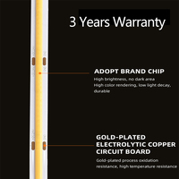Bande lumineuse LED COB 480 LED/m 24V 4000K IP20 sans points, flexible, pour éclairage linéaire intérieur de placards et armoires