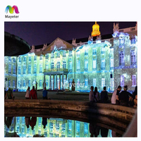 Écran de projection holographique transparent pour bâtiments publics, projection interactive, contenu gratuit, projecteur holographique extérieur