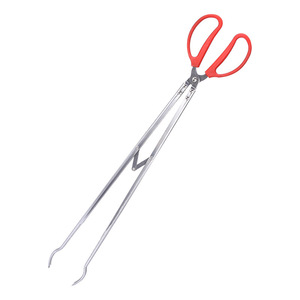 Green Smooth Fishing Plier Curved Mouth Tool Steel Eel Crab Fish Control Grips - Product Image 1