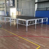 Plateforme de scène modulaire en aluminium durable avec une capacité de charge de 1000 kg et une installation rapide pour les mariages, les concerts, les événements et les spectacles