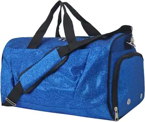 Custom Water Resistant Cheerleading Glitter Travel Bag Cheer Duffle Bag