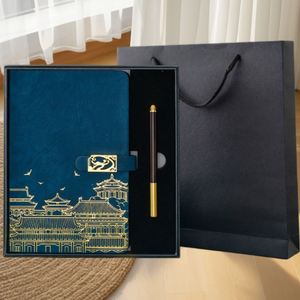 Coffret 2-en-1 personnalisé style chinois, fait main, imprimé UV, cadeau d'affaires en papier pour les employés de l'entreprise, anniversaire ou événement festif - Product Image 2