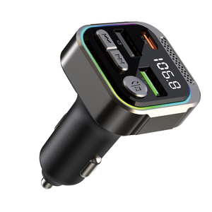 Émetteur FM Bluetooth tout-en-un de la marque WESDAR avec double <span class=keywords><strong>USB</strong></span> et charge rapide PD30W, lecture MP3, écran LED couleur pour voitures - Product Image 3