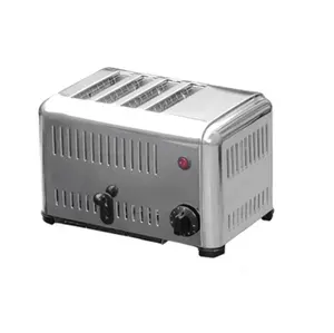 commercial stainless steel 4-slice bread toaster