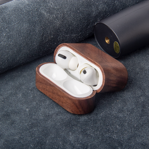 Vente chaude étui en bois d'origine pour <span class=keywords><strong>Airpods</strong></span> <span class=keywords><strong>Pro</strong></span> 3 écouteurs de luxe couverture écouteurs sans fil en bois potable <span class=keywords><strong>boîte</strong></span> de protection complète - Product Image 5