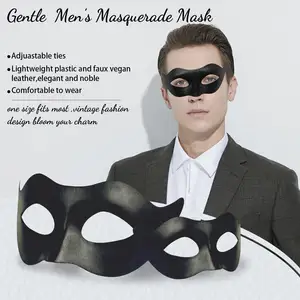 Masker Masquerade untuk pasangan, Set masker logam & kulit Venetian khusus untuk kostum Prom