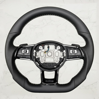 Volant en cuir de qualité supérieure Golf Mk4 Mk5 6 7 7.5 8 GTI Polo 6R Scirocco Jetta T6 Passat B6 B7 B8 Accessoire intérieur