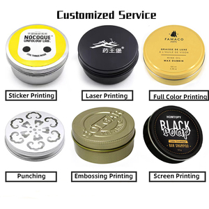 Quảng trường biểu tượng tùy chỉnh rỗng logo dập nổi nhôm xà phòng hộp Jar có thể container Trường hợp với chèn drainer - Product Image 5