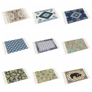 <strong>Runner</strong> <strong>Rug</strong> 2x6 Feet Hand Woven Farmhouse <strong>Rug</strong> with Hand Knotted Fringes Great in <strong>Kitchens</strong> Hallways Bathrooms Meditation Yoga Mat - Product Image 6