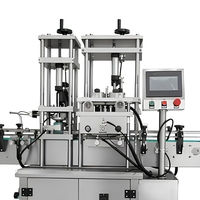 Machine de capsulage sous vide entièrement automatique pour bocaux en verre, contrôle PLC, compatible avec plusieurs types de bouchons