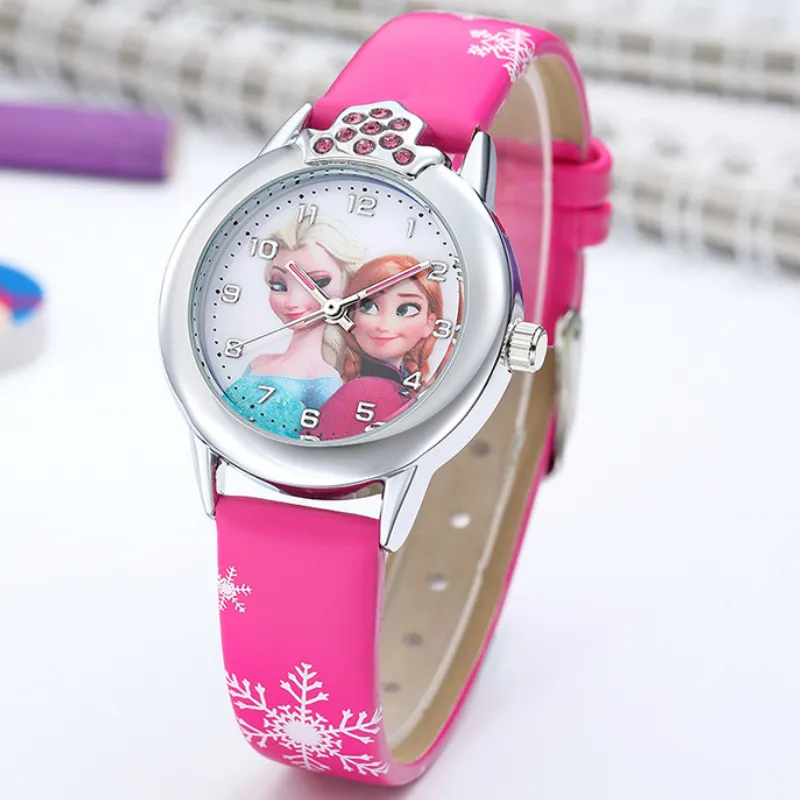 Montre Elsa pour filles, offre spéciale, jolie montre dessin animé, cadeaux pour enfants, 7908
