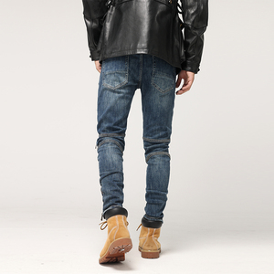 Jeans moto skinny pour homme avec protections multiples pour la conduite à moto - Product Image 4