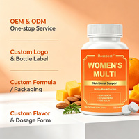 Vente en gros de comprimés multivitaminés pour femmes personnalisés, 120 comprimés, 19 vitamines et minéraux complexes, complément avec fer pour le bien-être des femmes