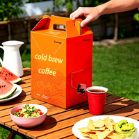 Emballage de sac de café en boîte de 32 oz et 96 oz, 1 L et 5 L, poche liquide recyclable pour vin, boisson, eau, qualité alimentaire