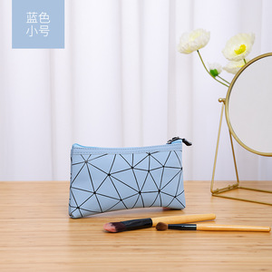 I-0495 <b>Small</b> Size Waterproof PU Makeup <b>Bag</b> with Zipper Portable Storage Toiletry Organizer Travel Pocket Cosmetic <b>Bag</b> - Product Image 3