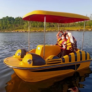 Battello a pedali in acciaio per due persone barca elettrica per viaggi sul lago con parco acquatico Tour commerciale in fibra di vetro Waterplay - Product Image 1