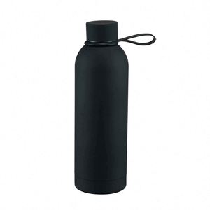 Yellow Stainless Steel Vacuum Insulated Water <b>Bottle</b> With Rope Minimalist Design For Travel - Product Image 5