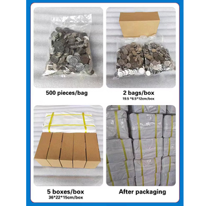 500 piezas de fichas metálicas de 25mm con forma de estrella pentagrama, resistentes al óxido, para máquinas de garras, máquinas expendedoras, máquinas de lavado de coches y máquinas recreativas - Product Image 5