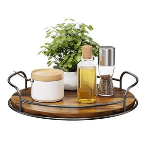 Organizador Giratorio de Madera Personalizado de Fábrica, Tipo Soporte, para Almacenamiento, OEM ODM, Varios Tamaños, para Sala de Estar - Product Image 1