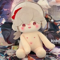 Offre Spéciale 40cm Genshin Impact Cute Anime Fabric Doll KPOP Naked Cotton Plushies OEM Cadeaux personnalisables avec remplissage en coton PP