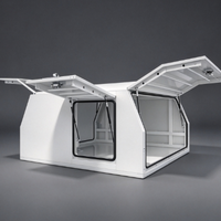 Capot rigide pour pick-up double cabine avec boîte à outils latérale intégrée, anti-poussière, version personnalisée