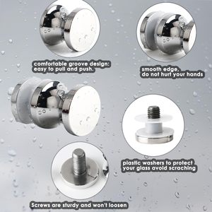 Manija de puerta de vidrio para ducha SUS304, perilla de puertas de ducha corrediza, piezas de repuesto de Hardware de tracción de un lado para puertas de vidrio de baño - Product Image 5