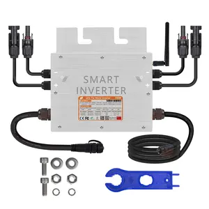 700W 18-50V Dc Naar AC120v/230V Auto Mppt IP65 Grid Tie Inverter Micro Omvormers voor 2*350W Pv Zonnepaneel Wifi Communicatie