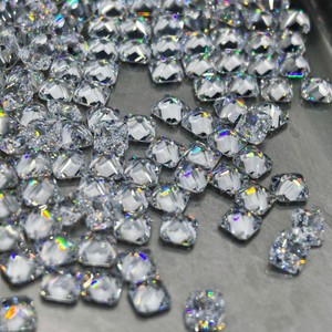 Princess Square Cut Zircon Cubic Zirconia Clear Gemstone For Jewelry Making 5A Quality Lab Created Synthetic Stone - Product Image 2