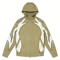 Chaqueta Deportiva de Primavera para Hombre con Paneles en Contraste, Cuello Alto, Cierre Completo, Secado Rápido, Ligera, Resistente al Viento, Transpirable, Estilo Urbano