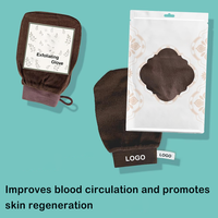 Gants exfoliants en viscose pour le bain, le gommage et la douche, personnalisés, pour éliminer les peaux mortes, gant Kessa marocain exfoliant