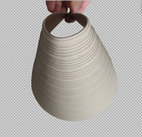 Panneaux de rouleau de bois MDF 3D à lattes flexibles décoratives intérieures