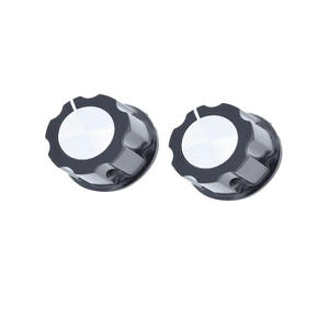 Tapas <span class=keywords><strong>de</strong></span> Botón con Textura <span class=keywords><strong>de</strong></span> CD, Mecanizado CNC Personalizado, Orificio <span class=keywords><strong>de</strong></span> 6 mm, ABS <span class=keywords><strong>de</strong></span> Doble Color para Potenciómetros - Product Image 3